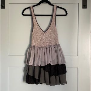 Free People Ruffled Tiered Top